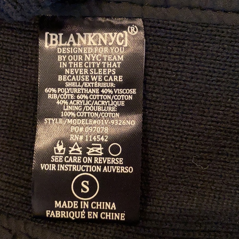 BLANK NYC (Nordstrom) LEATHER LOOK AND KNIT JACKET - Picture 4 of 4